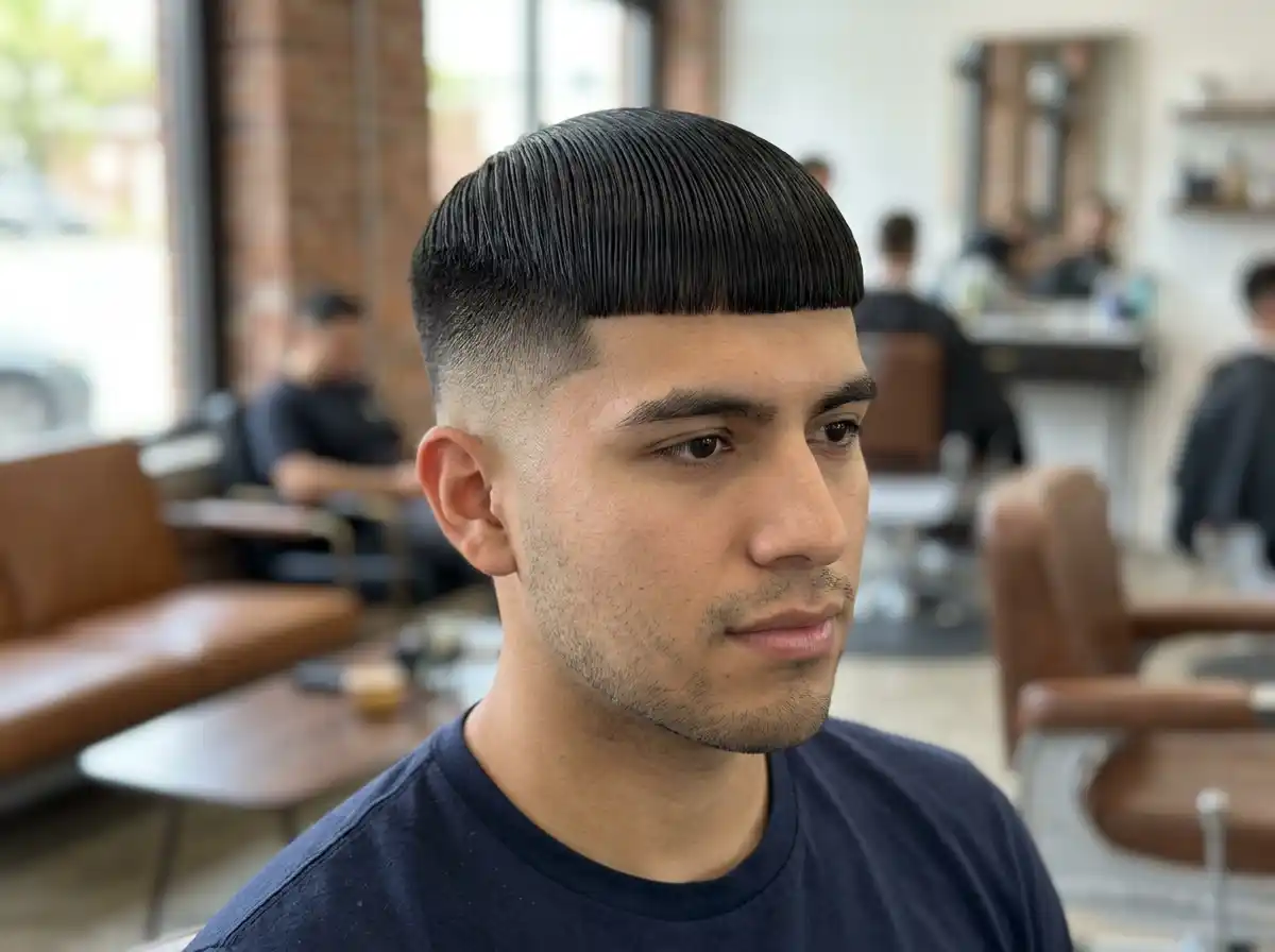 Edgar Cut for Straight Hair