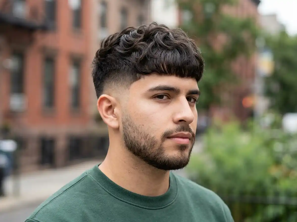 Edgar Cut for Wavy Hair