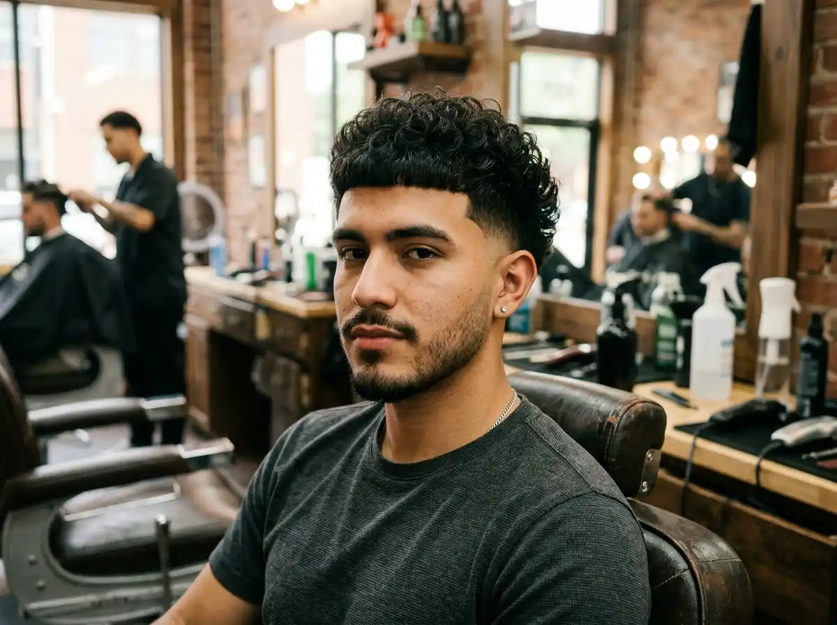 Edgar Cut for Curly Hair
