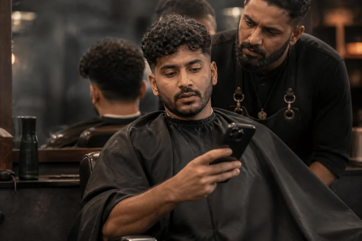 Ask barber low taper curly hair