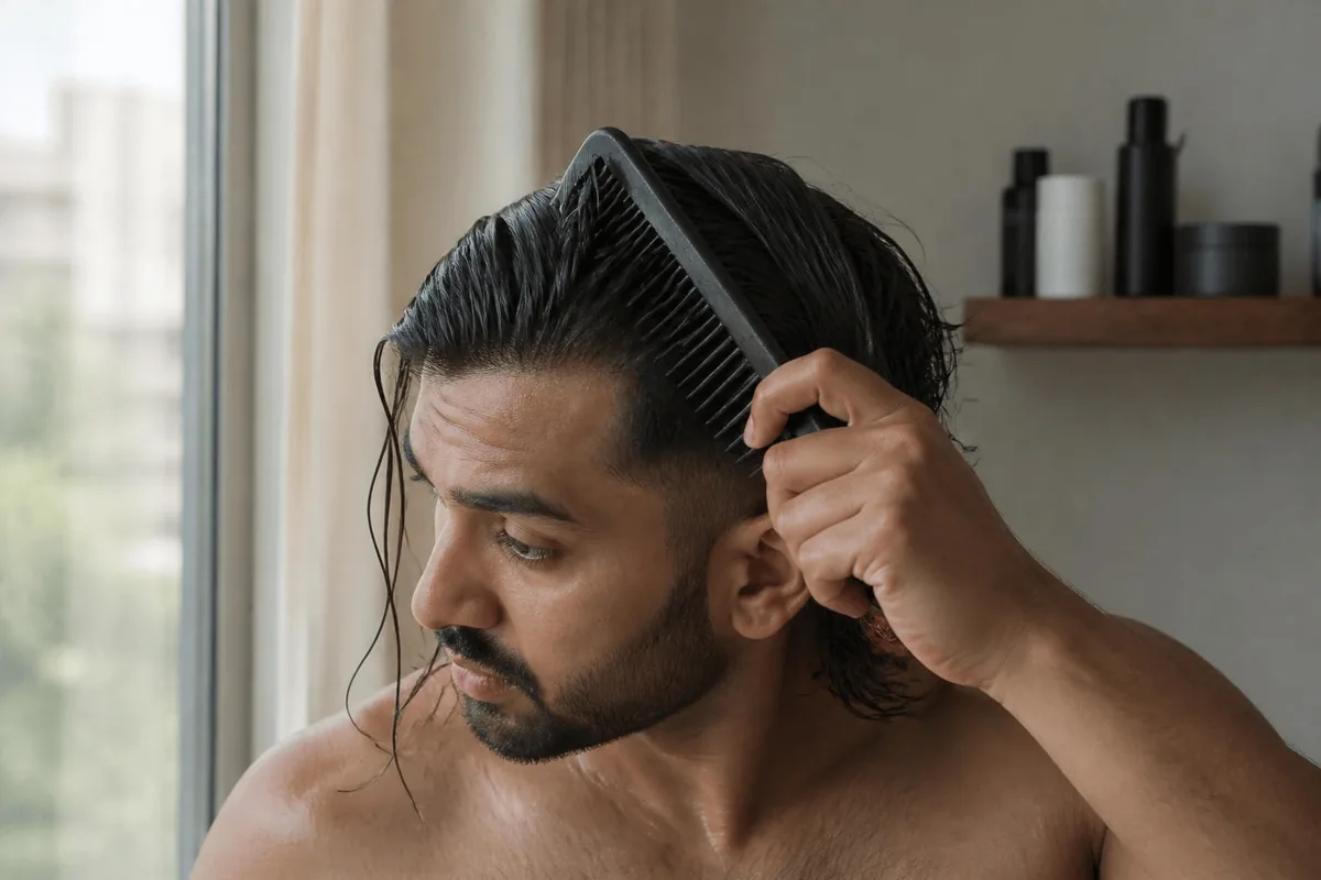 Care for long hair low taper fade