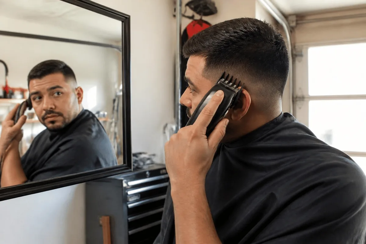 Clipper guard low taper fade at home