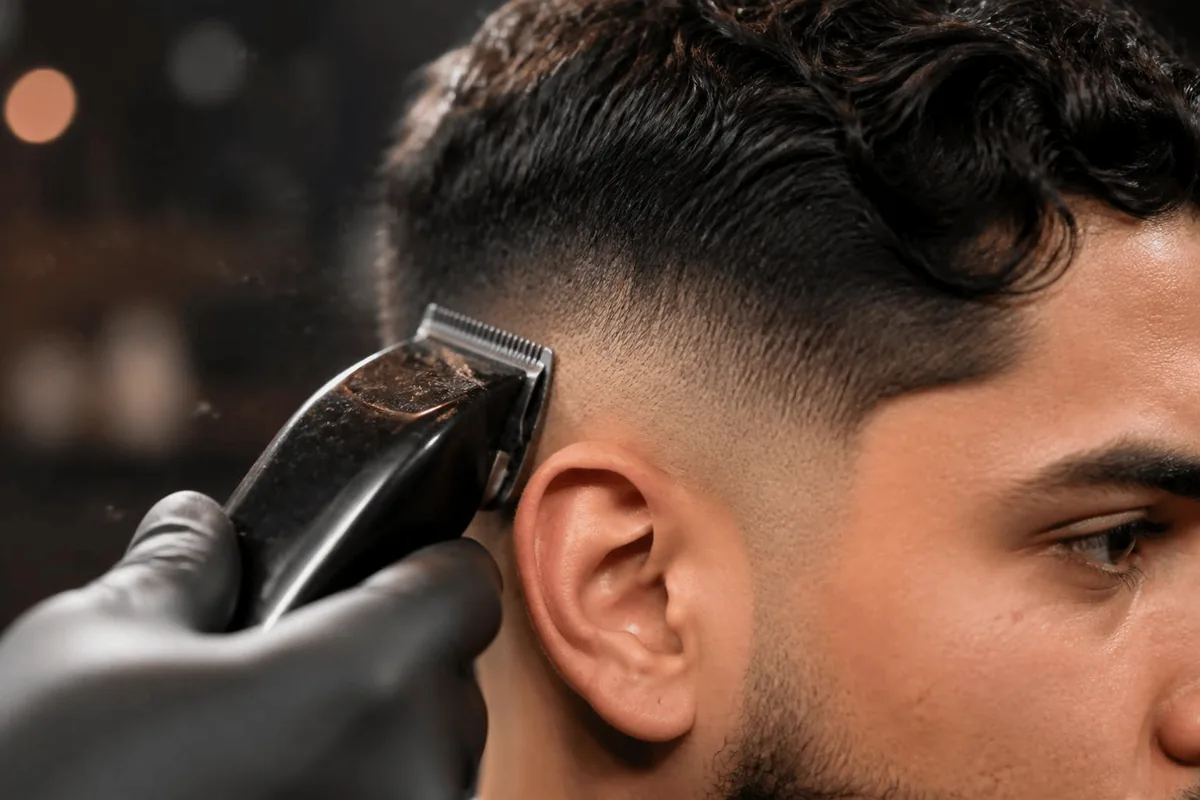 How to cut a drop fade clipper blending mid zone