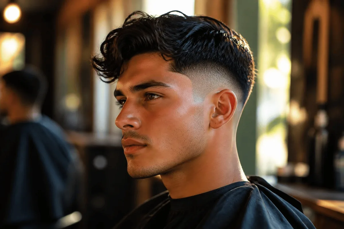How to cut a drop fade finished profile barbershop