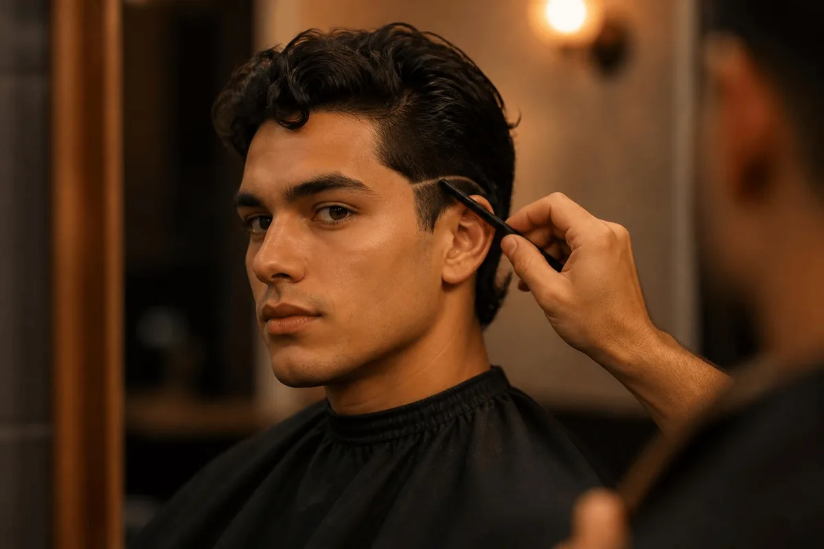 How to cut a drop fade mark curve with comb