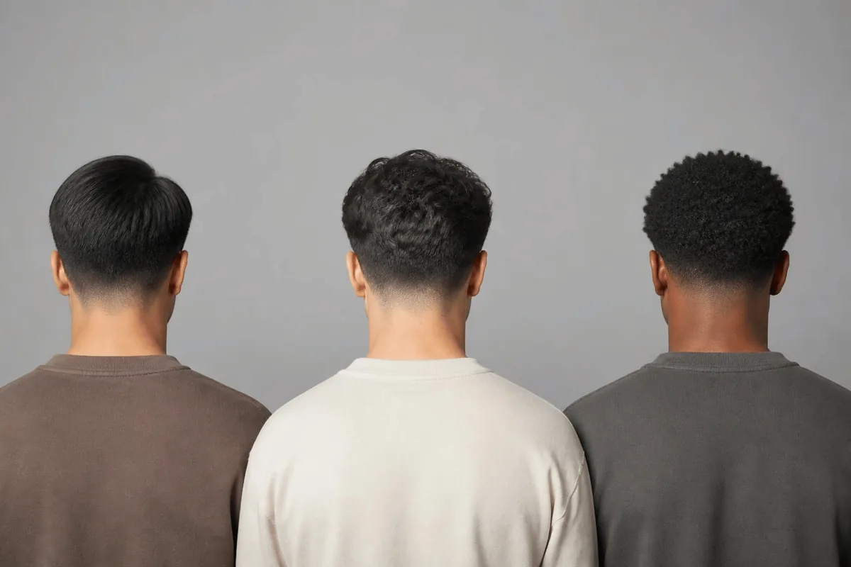 Low drop fade straight wavy coily hair