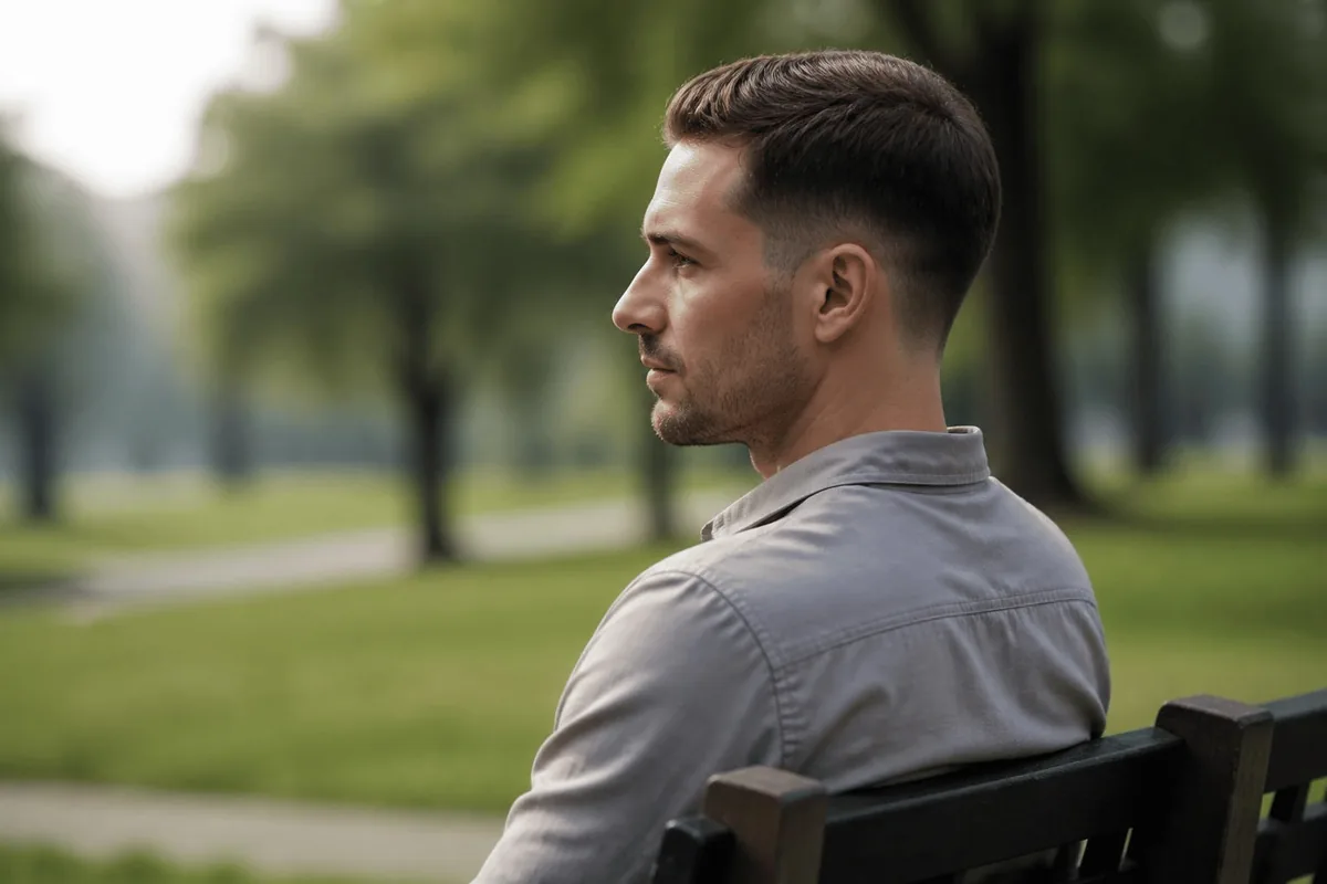 Thinning hair low taper fade